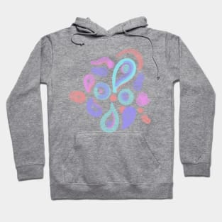 Violet cute abstract pastel pink Hoodie